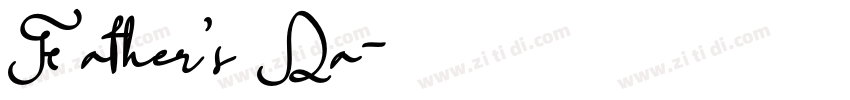 Father’s Da字体转换